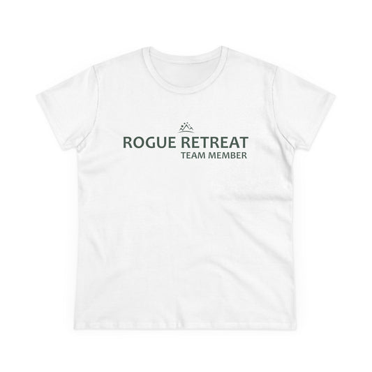 Staff - Rogue Retreat Logo Shirt V2 Women's Cut (White )