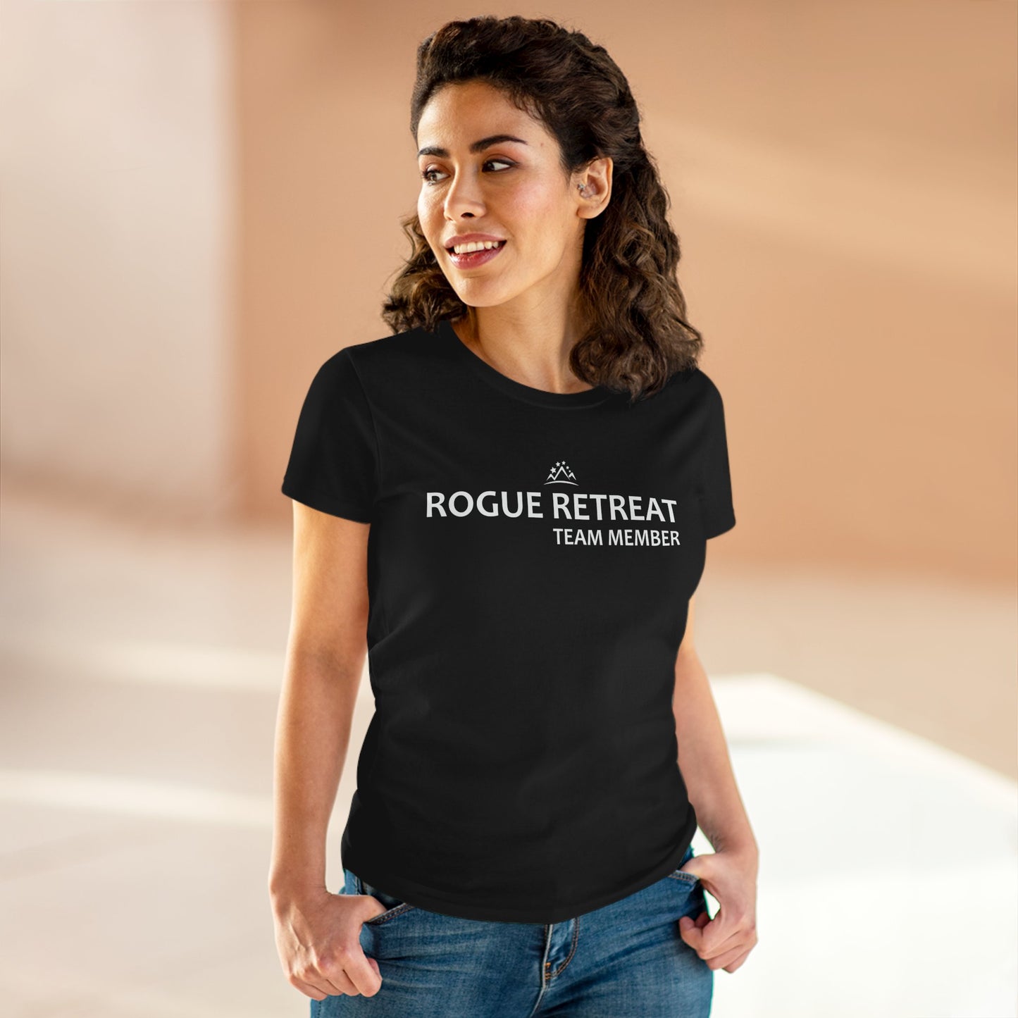 Staff - Rogue Retreat Logo Shirt V2 Women's (Black)