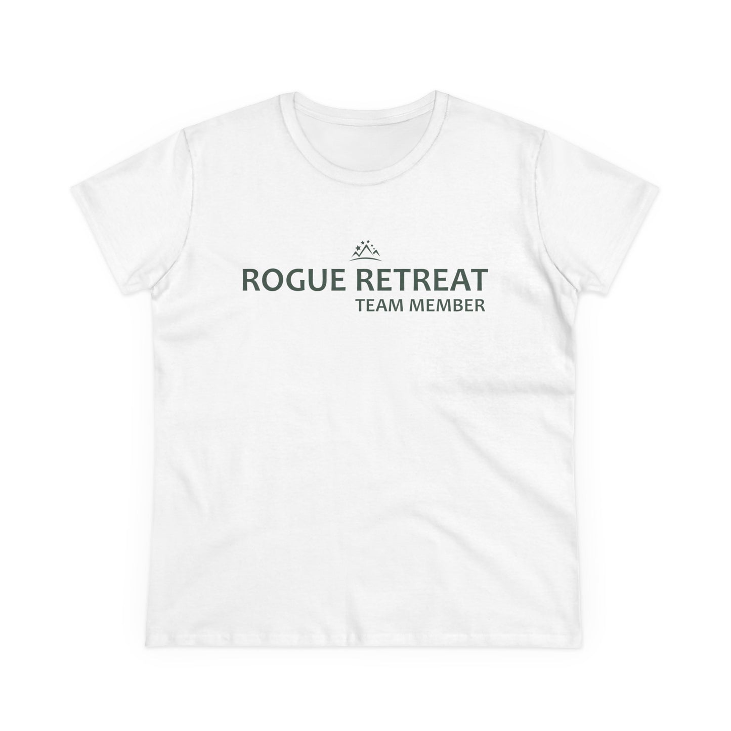 Staff - Rogue Retreat Logo Shirt V2 Women's Cut (White )