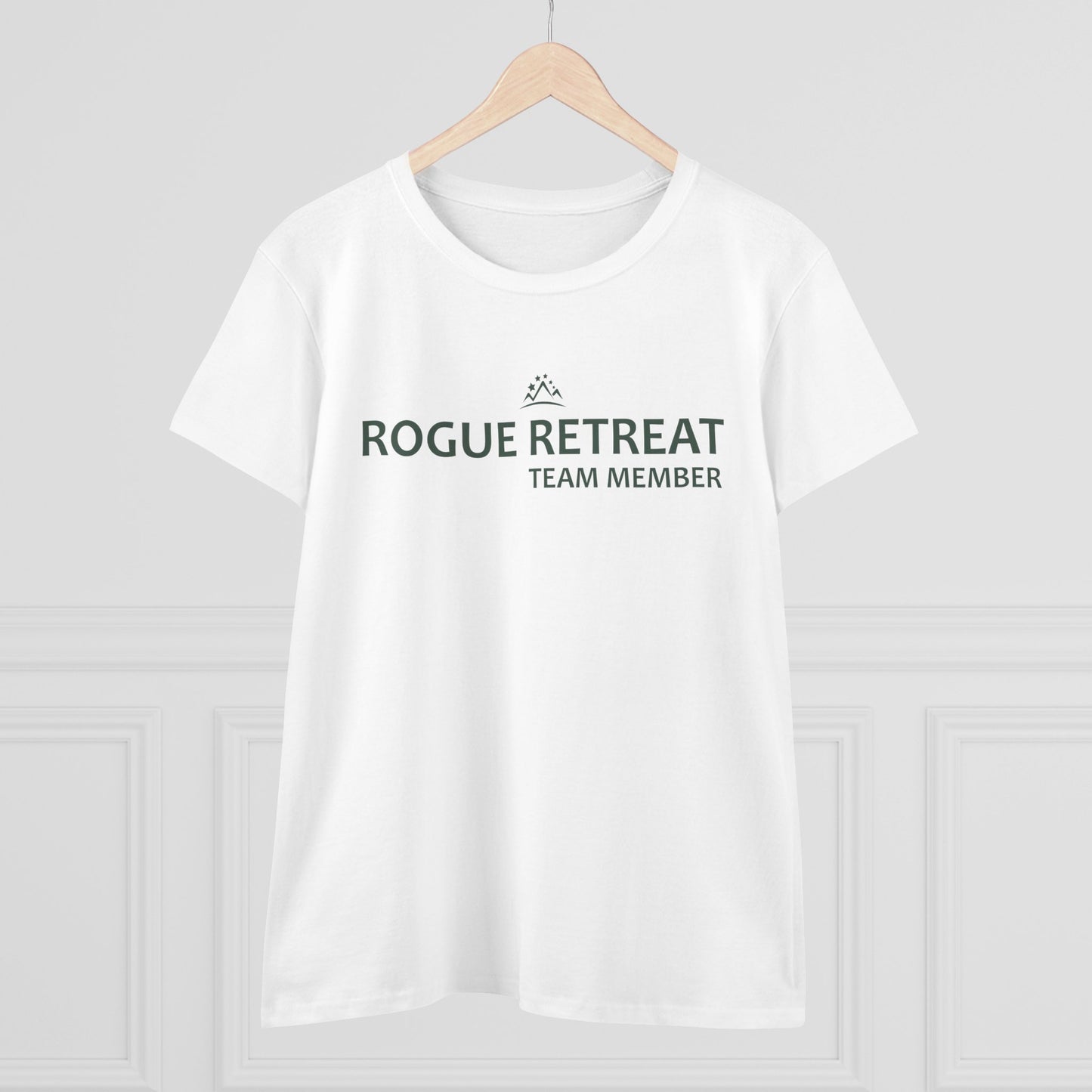 Staff - Rogue Retreat Logo Shirt V2 Women's Cut (White )